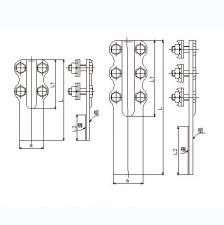 LG型铜铝设备线夹（0°钎焊）